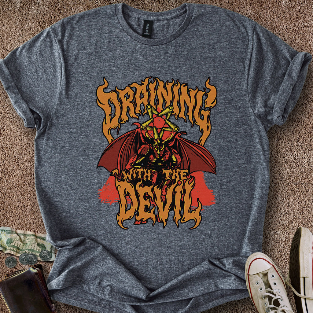 Printify T-Shirt Dark Heather / S Draining Devil T-Shirt