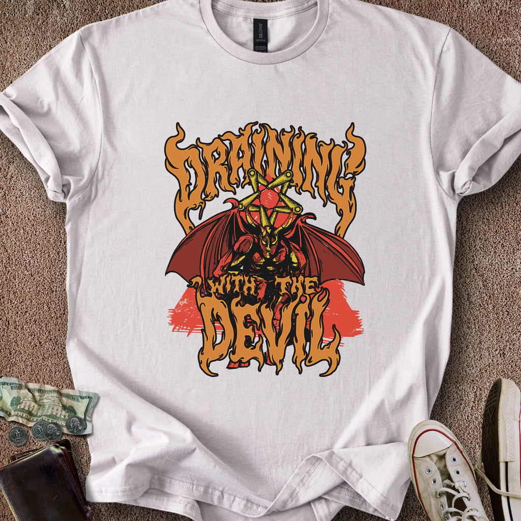 Printify T-Shirt Ice Grey / S Draining Devil T-Shirt