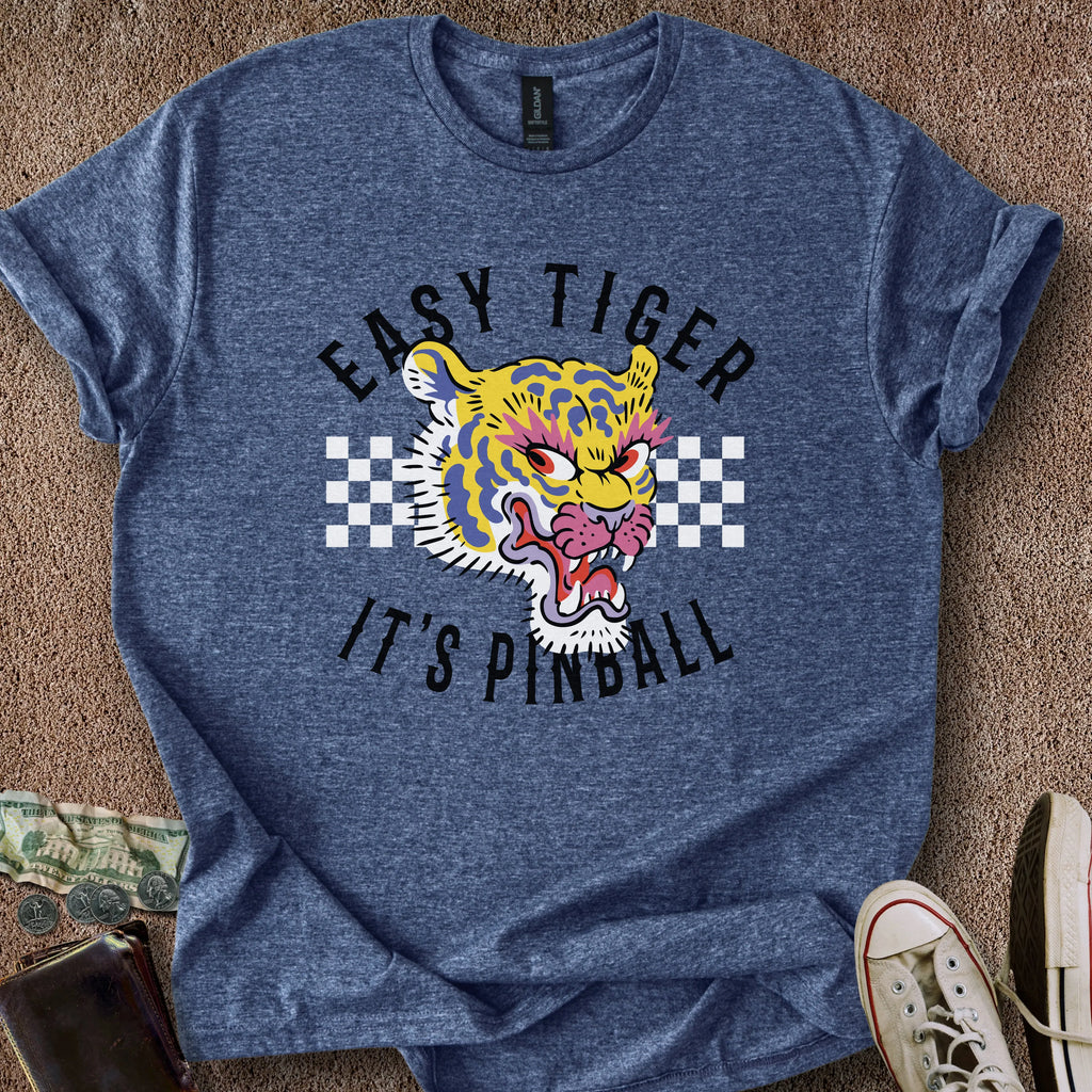 Printify T-Shirt Heather Navy / S Easy Tiger T-Shirt