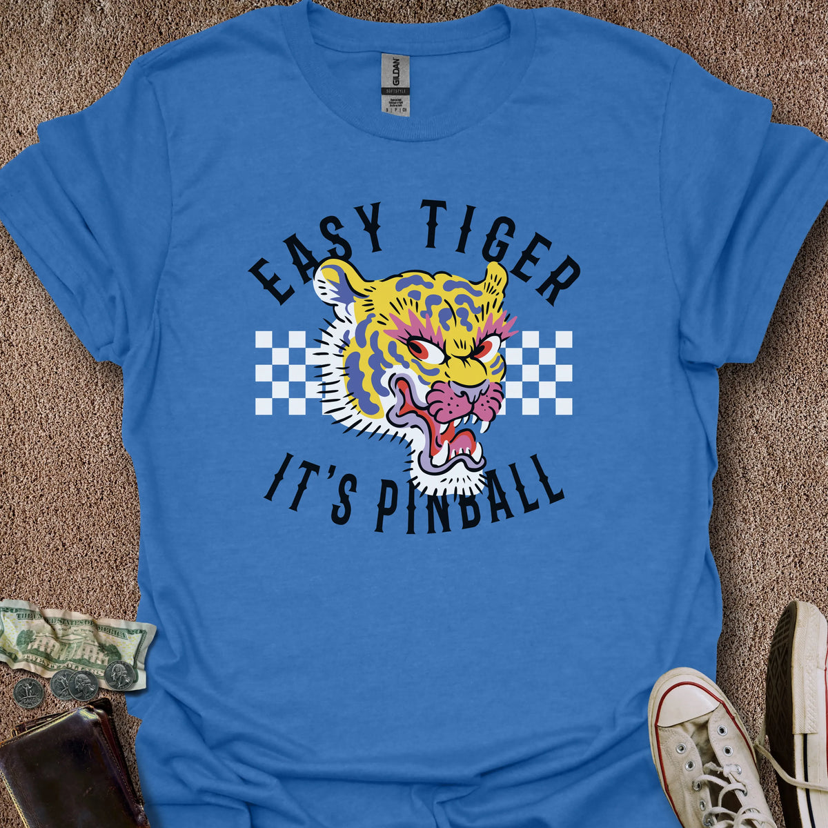 Printify T-Shirt Heather Royal / S Easy Tiger T-Shirt