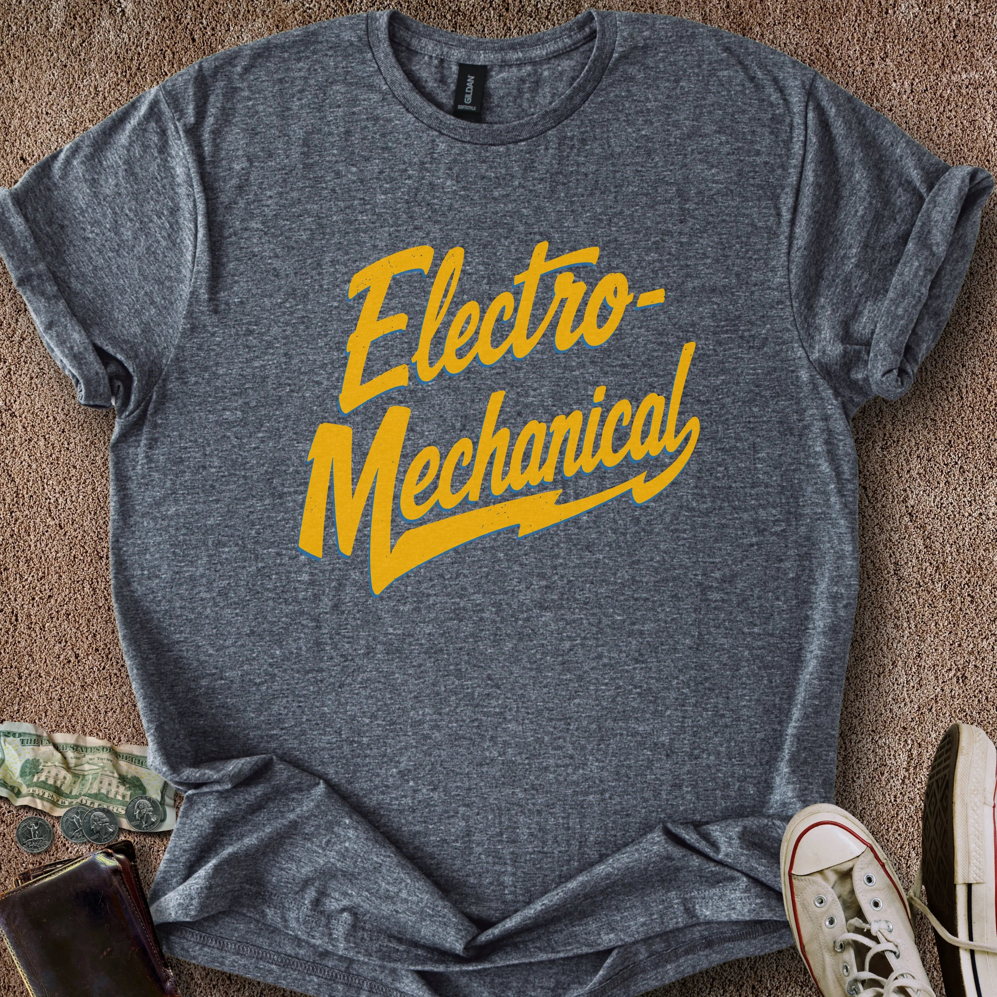 Printify T-Shirt Dark Heather / S Electromechanical T-Shirt