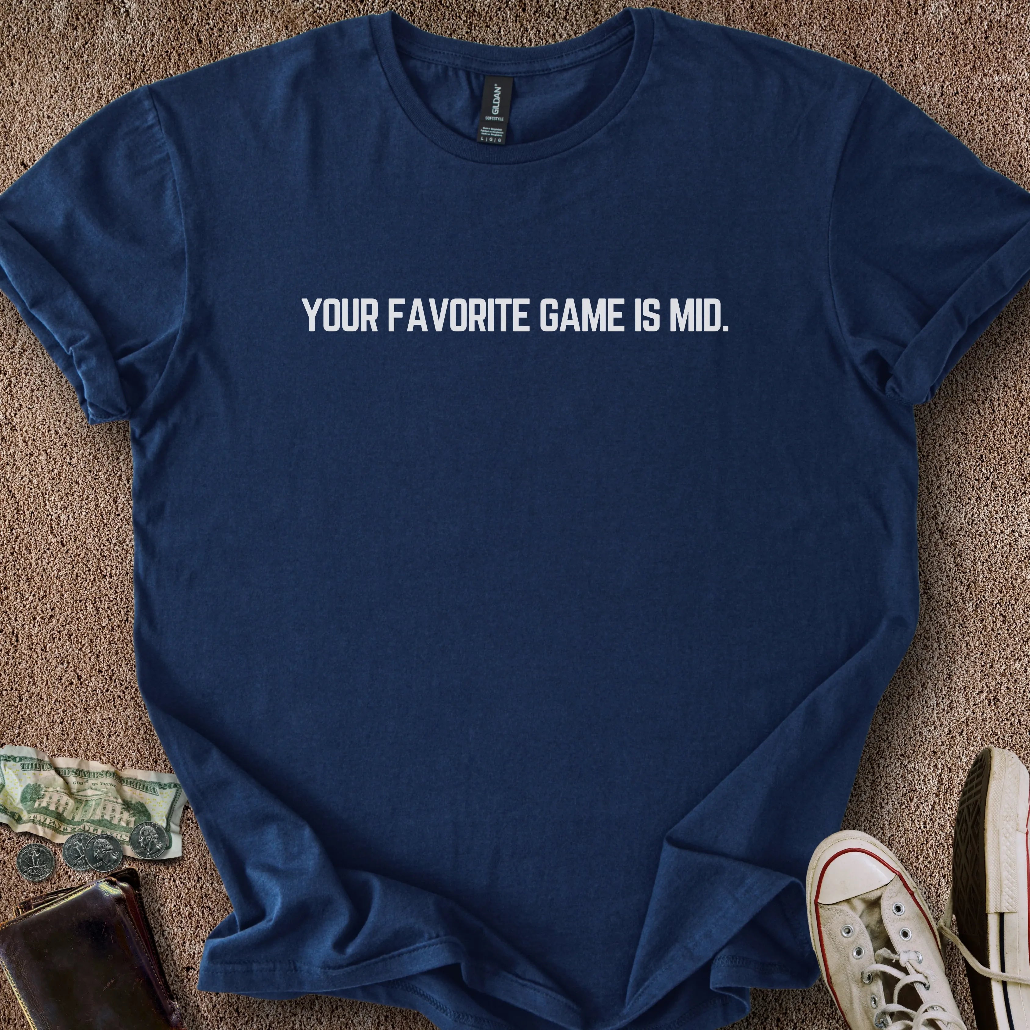 Printify T-Shirt Navy / S Favorite Mid Game T-Shirt