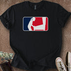 Printify T-Shirt Black / S Female Pinball Sports Logo T-Shirt