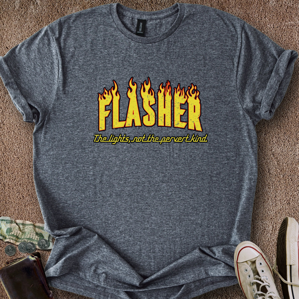 Printify T-Shirt Flasher T-Shirt