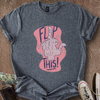 Printify T-Shirt Dark Heather / M Flip This T-Shirt