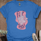Printify T-Shirt Heather Royal / M Flip This T-Shirt