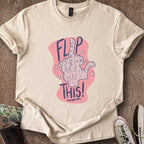 Printify T-Shirt Sand / M Flip This T-Shirt