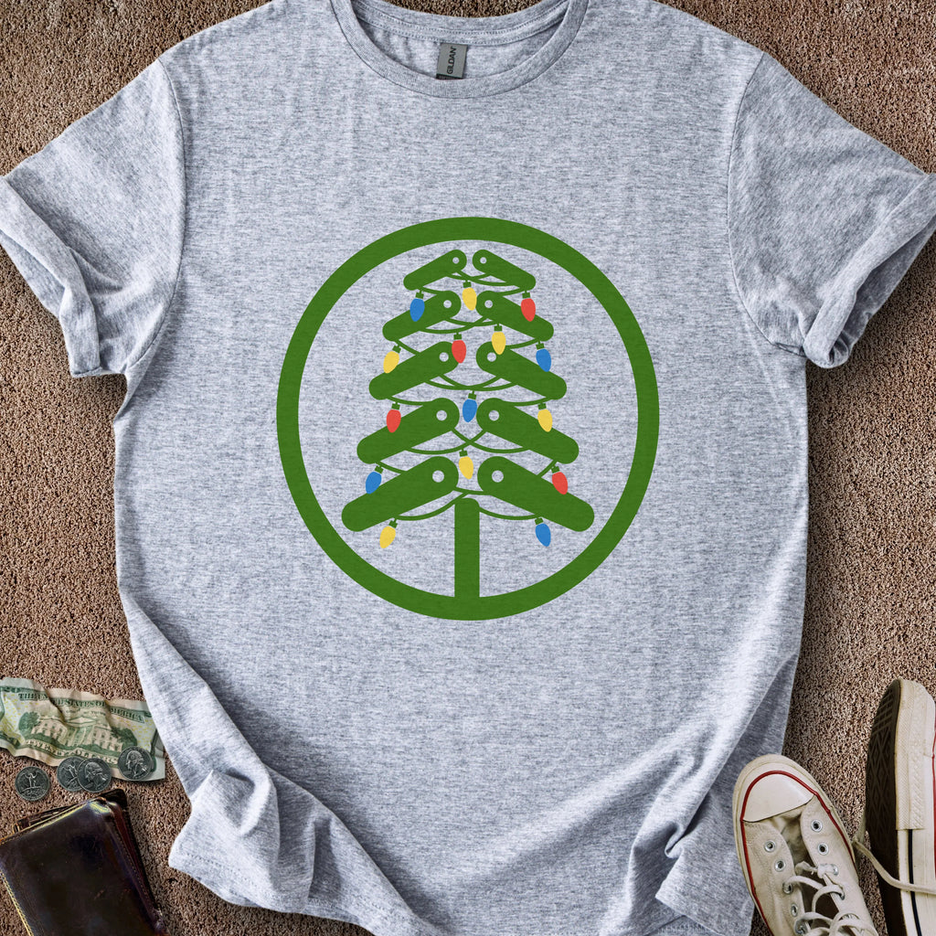 Printify T-Shirt Sport Grey / M Flipper Christmas Tree T-Shirt