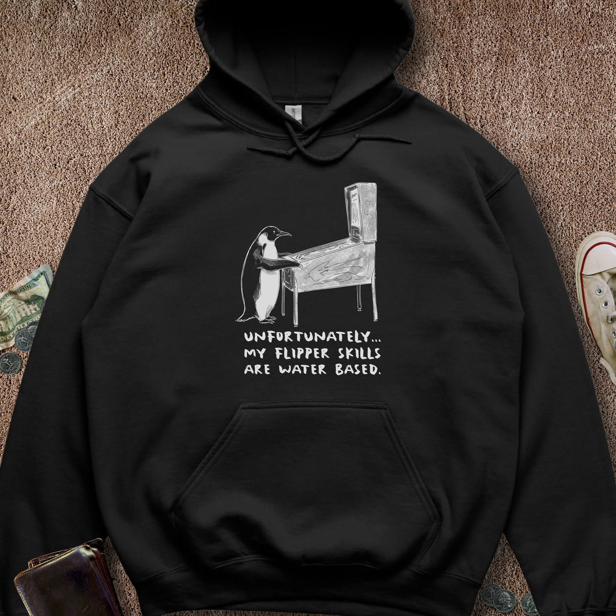 Printify Hoodie Black / S Flipper Skills Hoodie