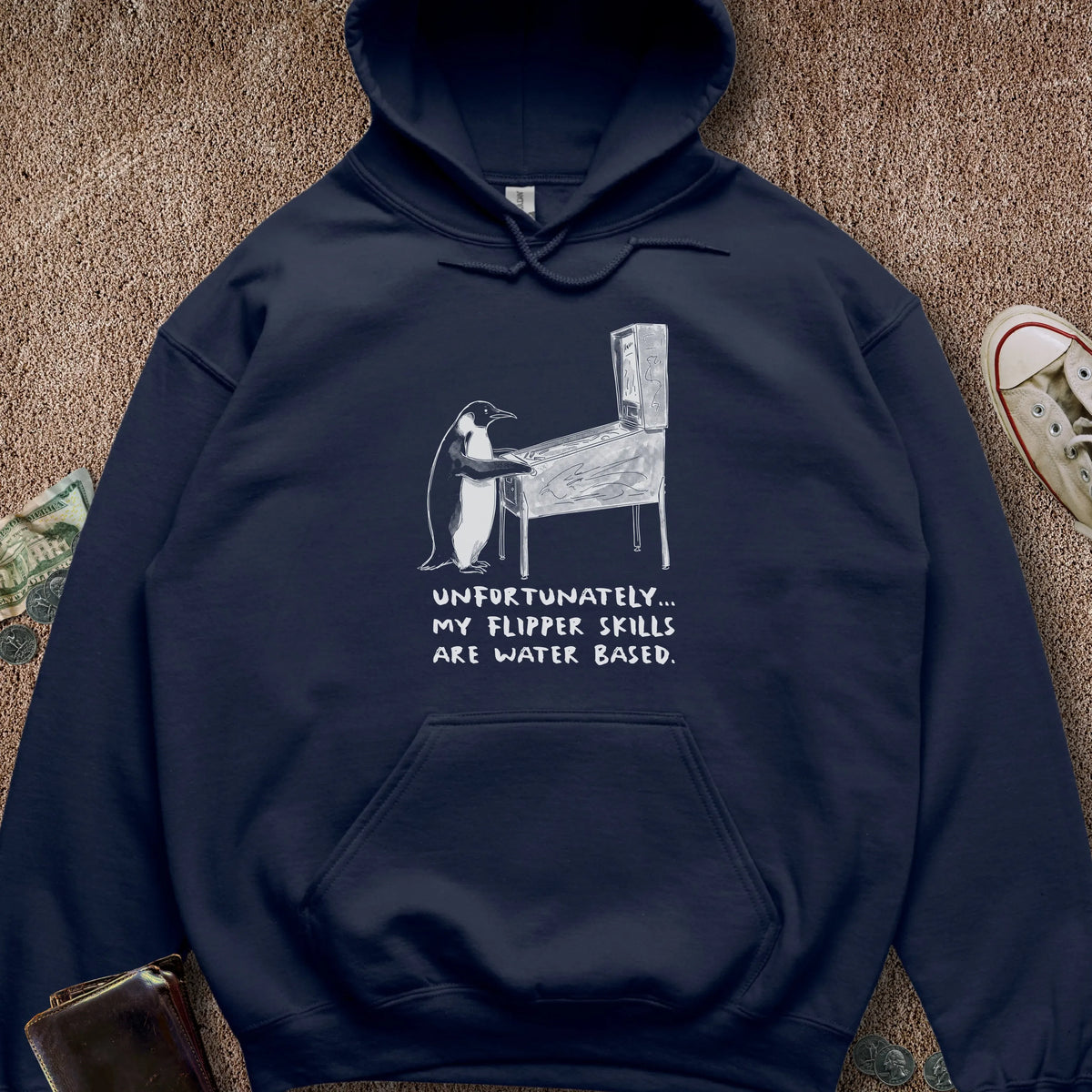 Printify Hoodie Navy / S Flipper Skills Hoodie