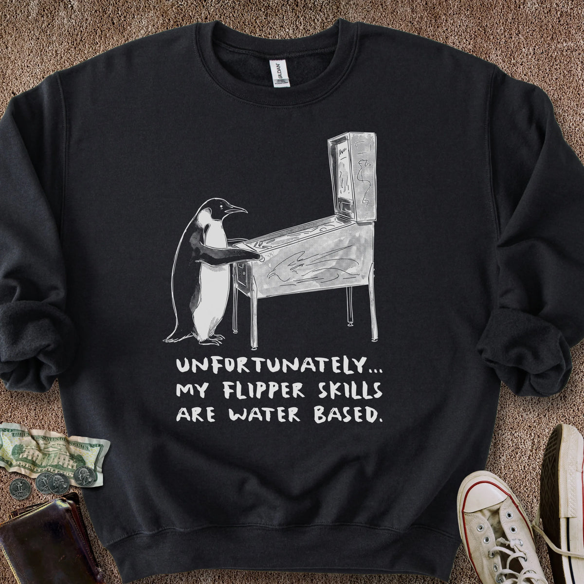 Printify Sweatshirt S / Black Flipper Skills Sweatshirt