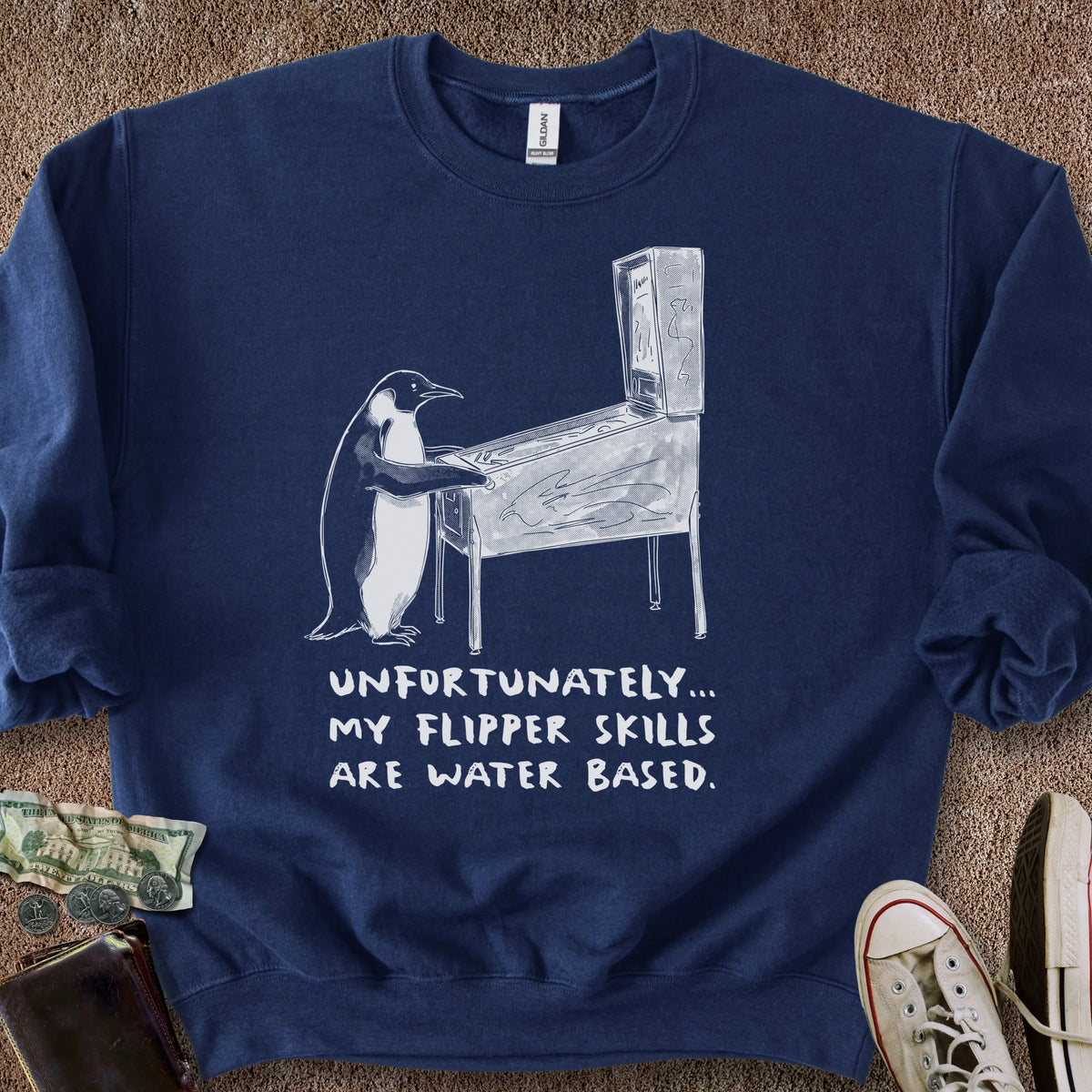 Printify Sweatshirt S / Navy Flipper Skills Sweatshirt