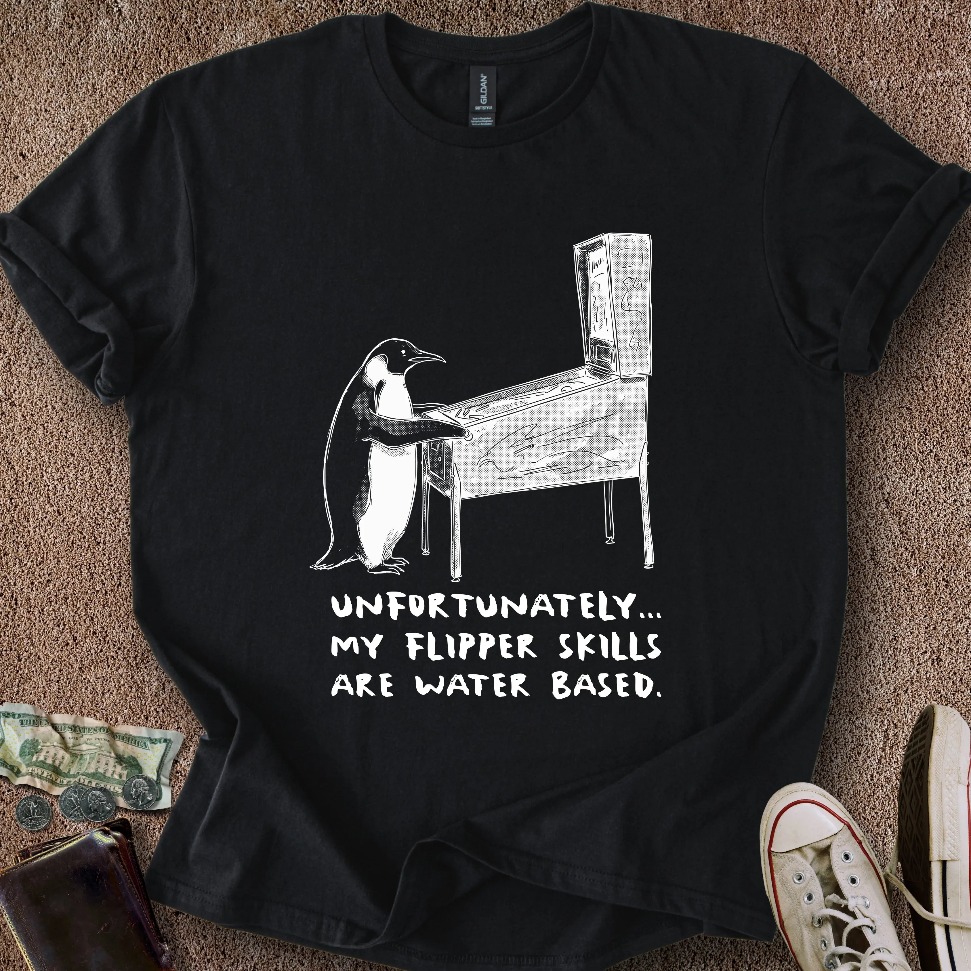 Printify T-Shirt Black / S Flipper Skills T-Shirt