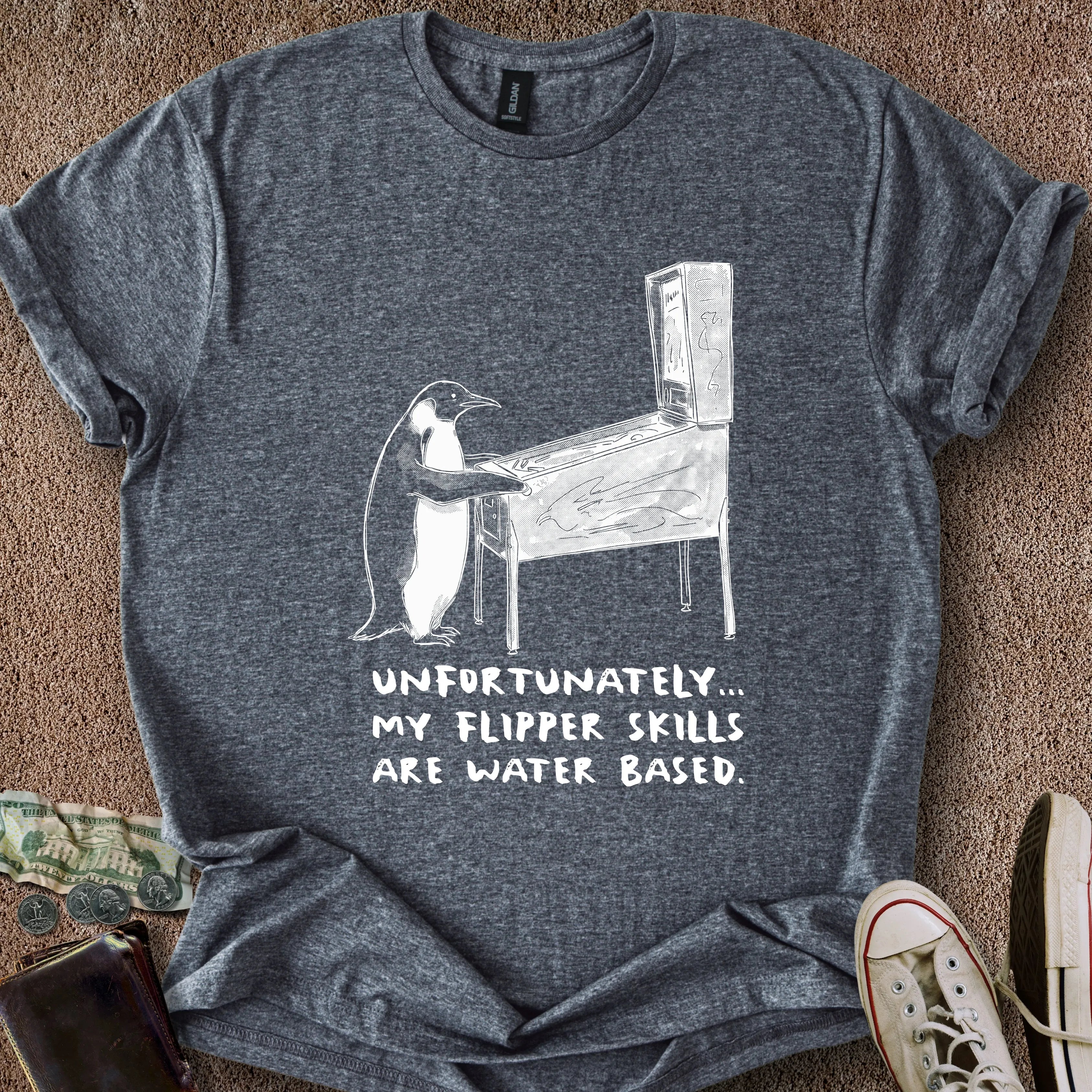 Printify T-Shirt Dark Heather / S Flipper Skills T-Shirt