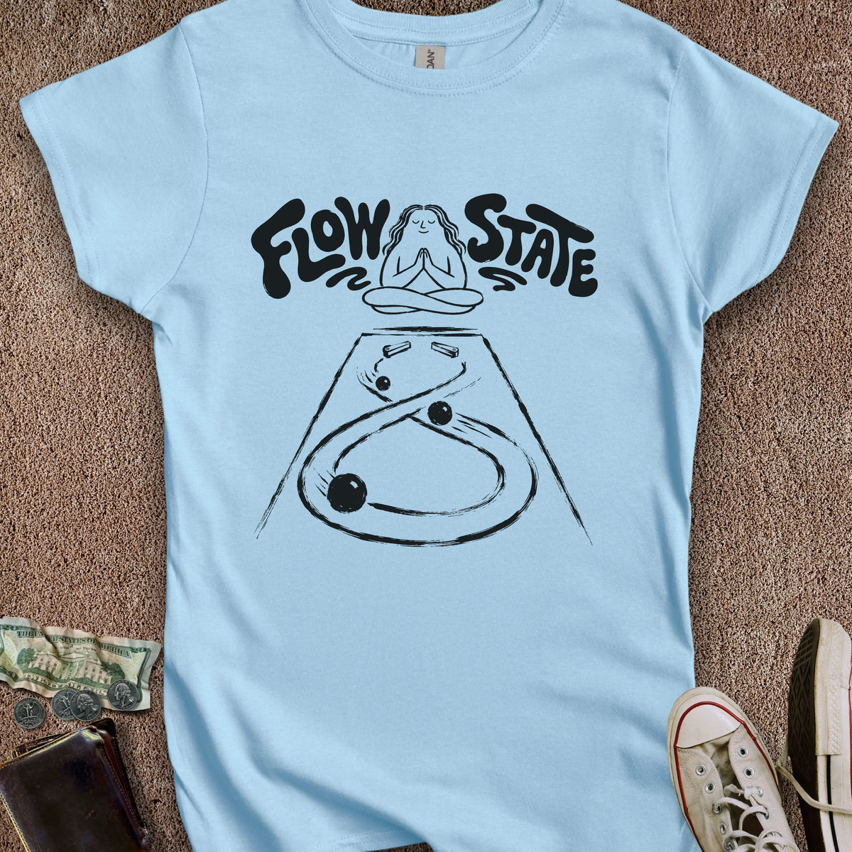 Printify T-Shirt S / Light Blue Flow State Women's T-Shirt