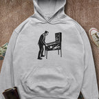 Printify Hoodie Sport Grey / S Frankenstein Playing Pinball Hoodie