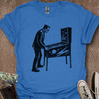 Printify T-Shirt Heather Royal / S Frankenstein Plays Pinball T-Shirt