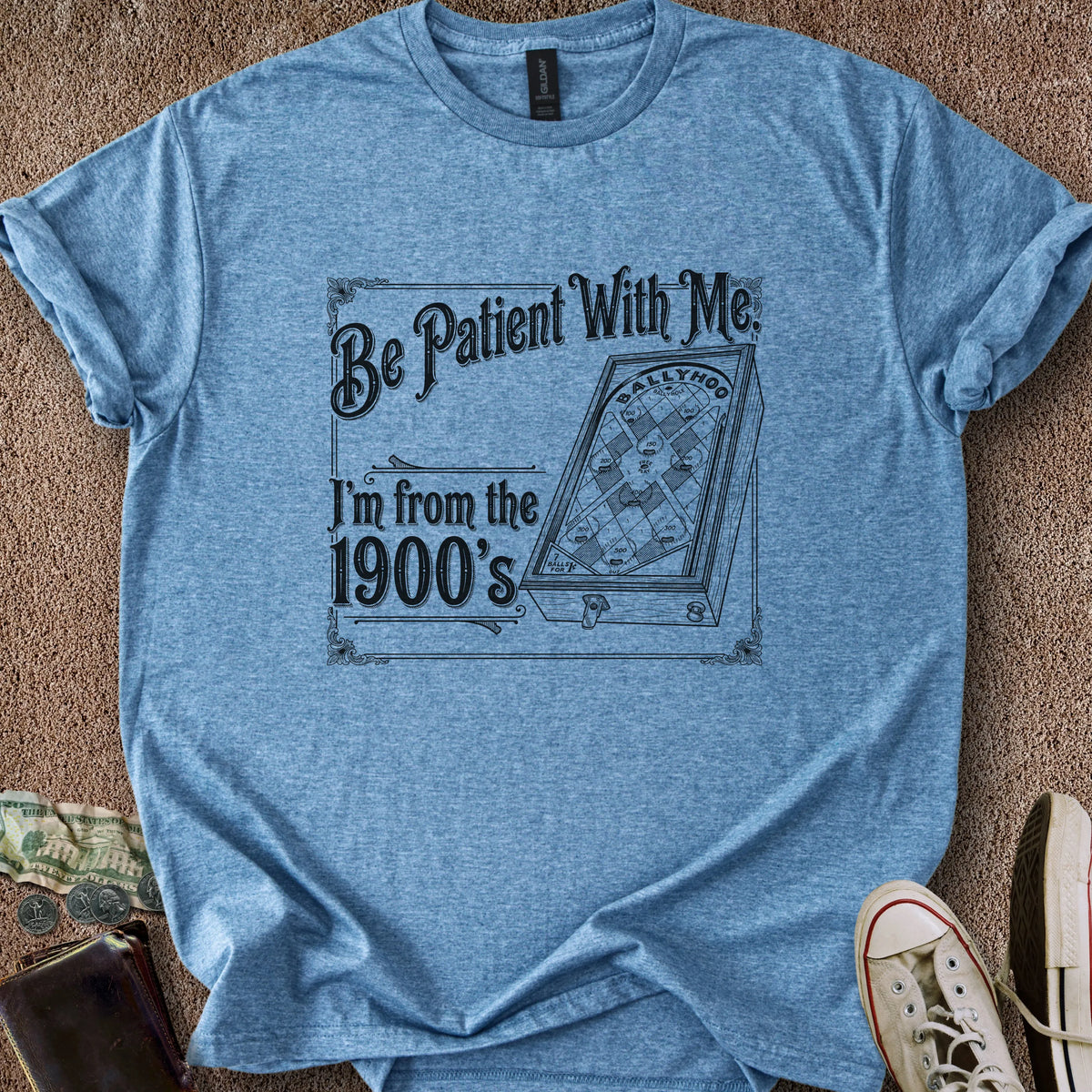 Printify T-Shirt Heather Indigo / S From the 1900's T-Shirt