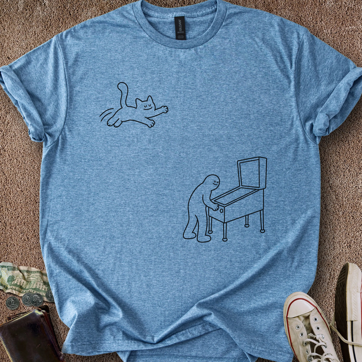 Printify T-Shirt Heather Indigo / S Game Interrupted T-Shirt