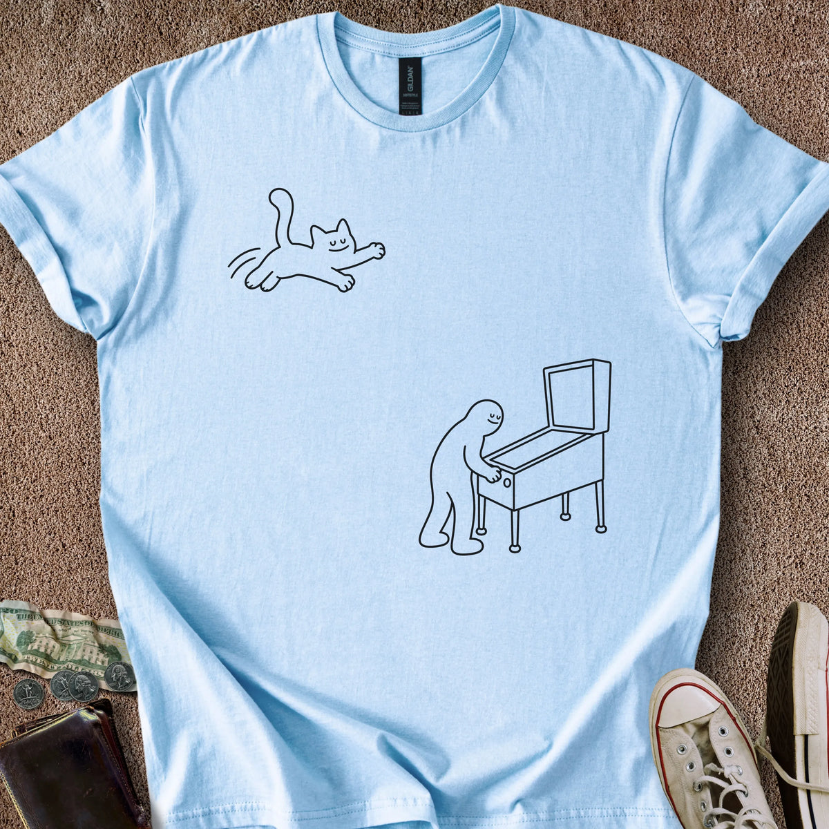 Printify T-Shirt Light Blue / S Game Interrupted T-Shirt