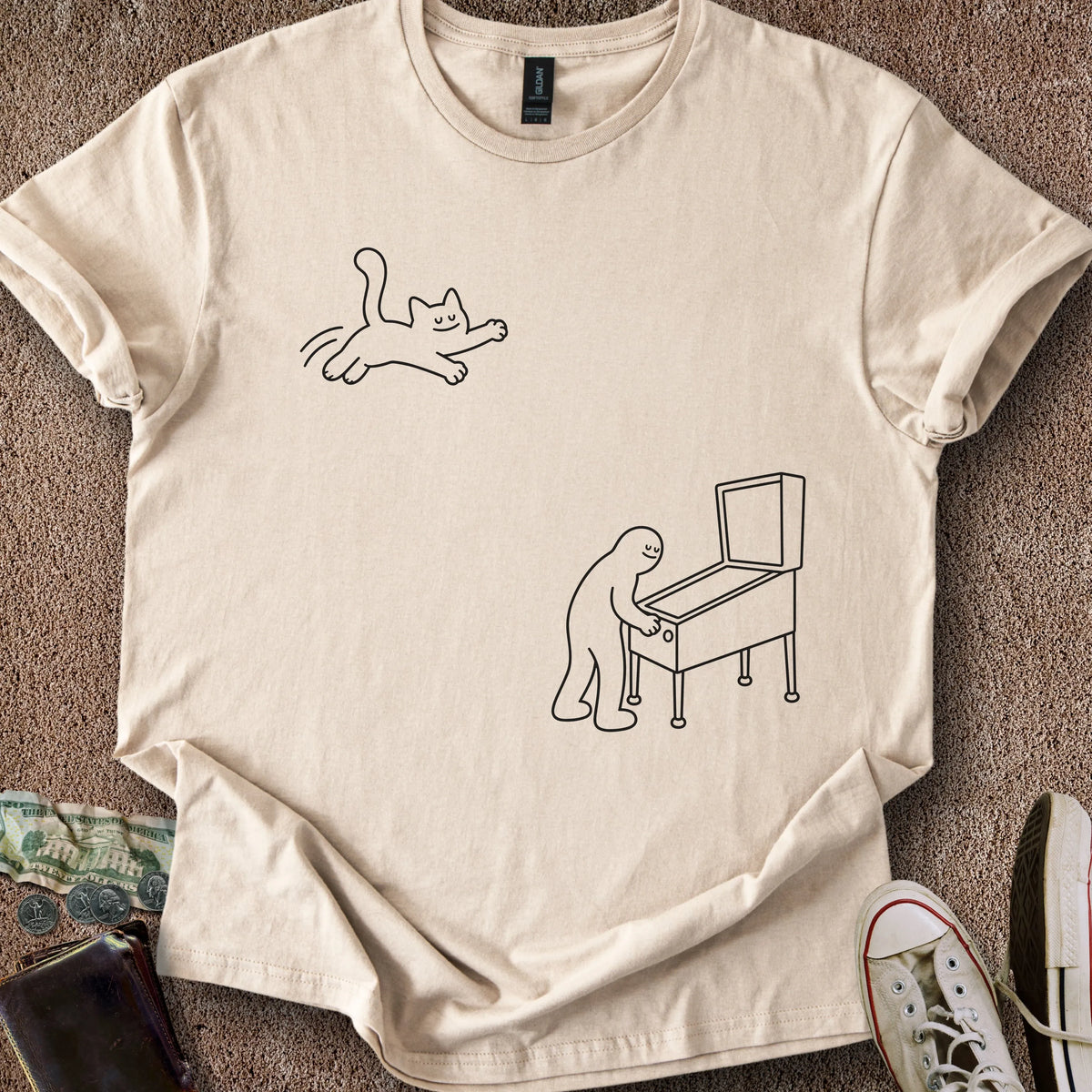 Printify T-Shirt Sand / S Game Interrupted T-Shirt