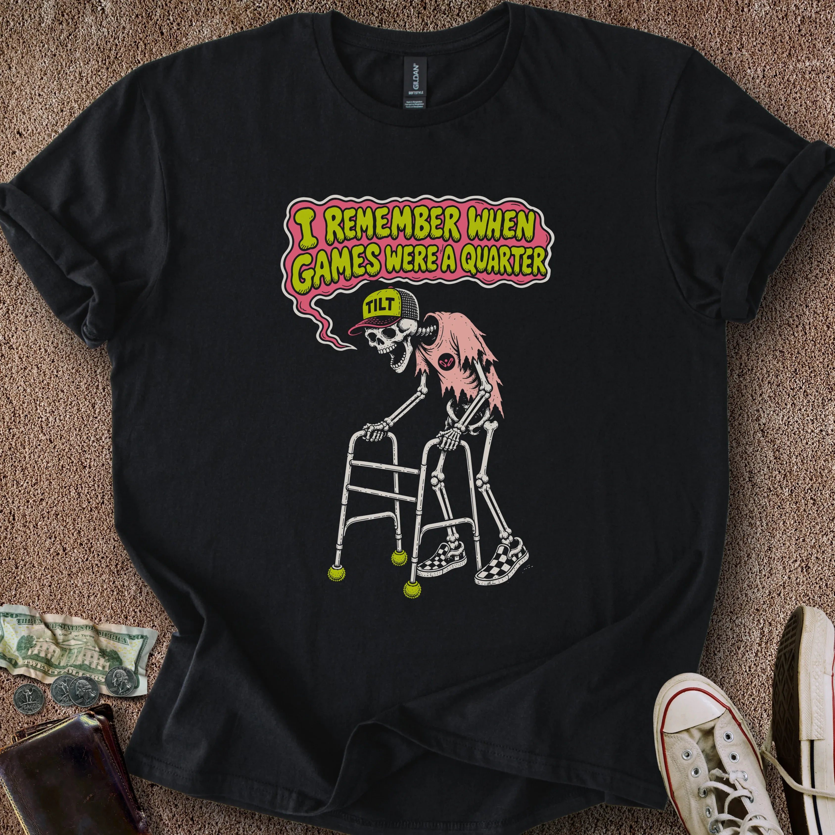 Printify T-Shirt Black / S Games Were a Quarter T-Shirt