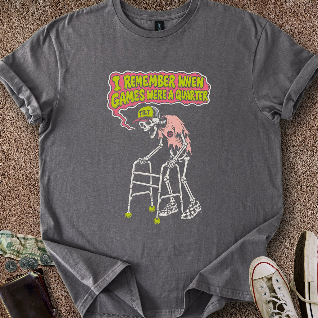 Printify T-Shirt Charcoal / S Games Were a Quarter T-Shirt