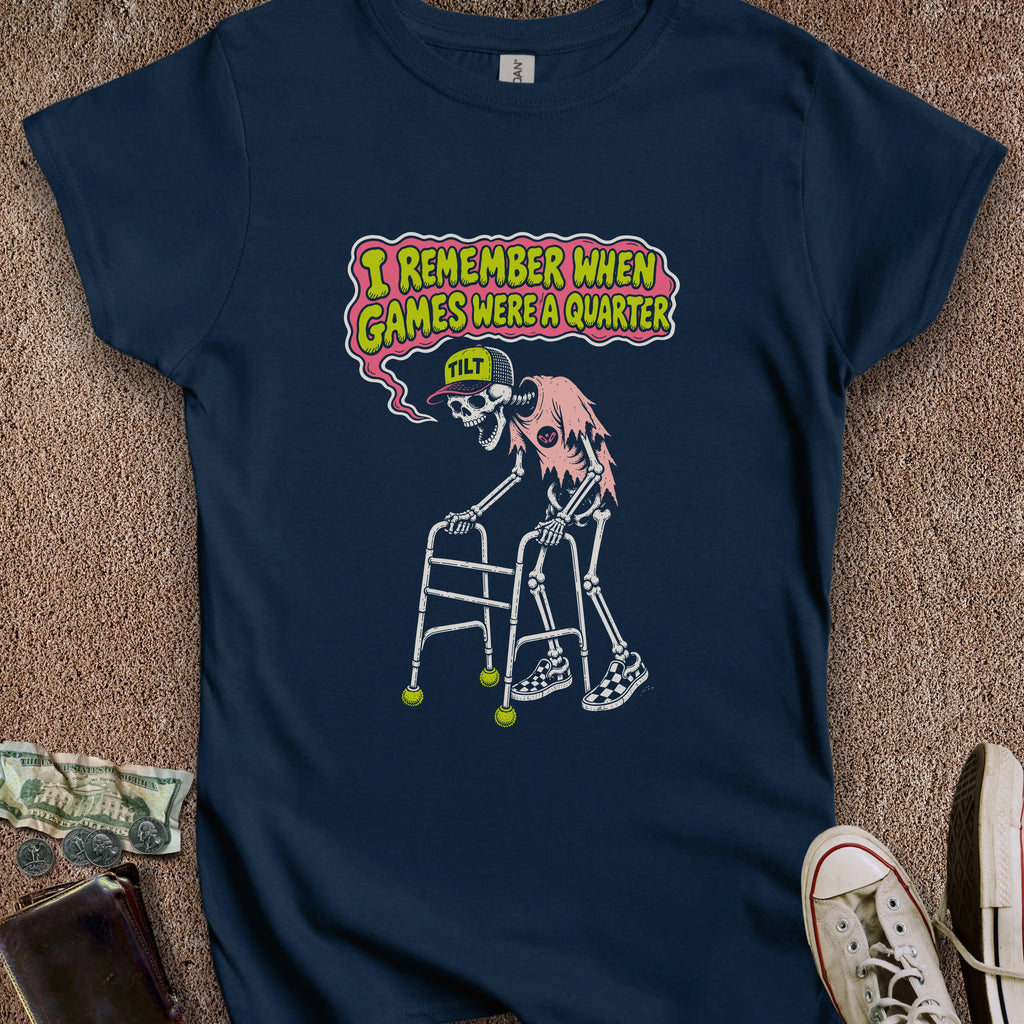 Printify T-Shirt S / Navy Games Were a Quarter Women's T-Shirt