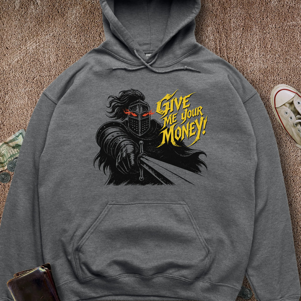 Printify Hoodie Dark Heather / S Gimmie UR Money Hoodie