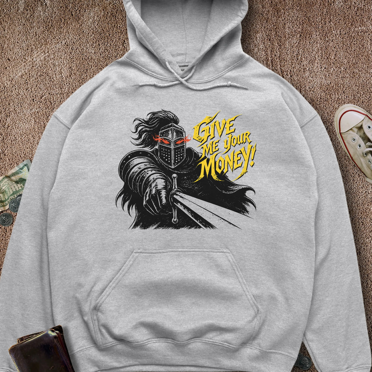 Printify Hoodie Sport Grey / S Gimmie UR Money Hoodie