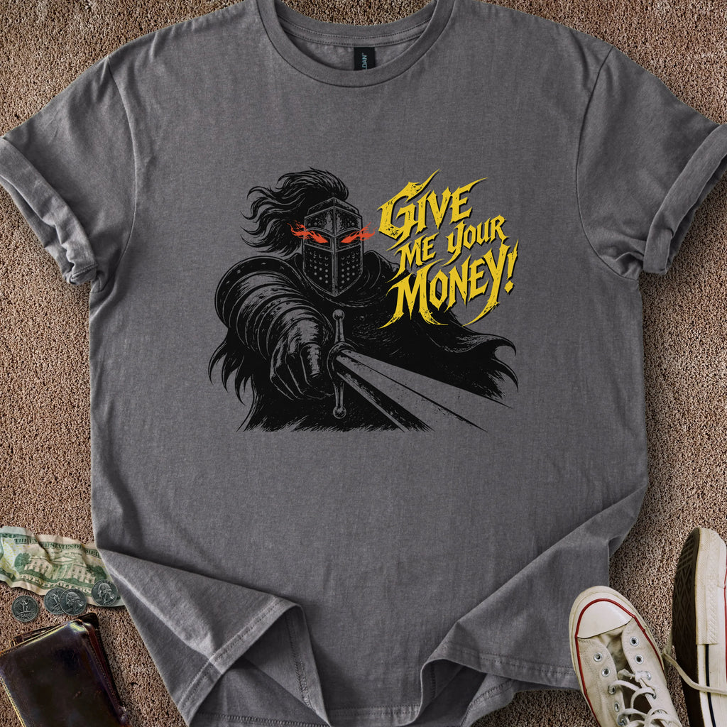 Printify T-Shirt Charcoal / S Gimmie UR Money T-Shirt