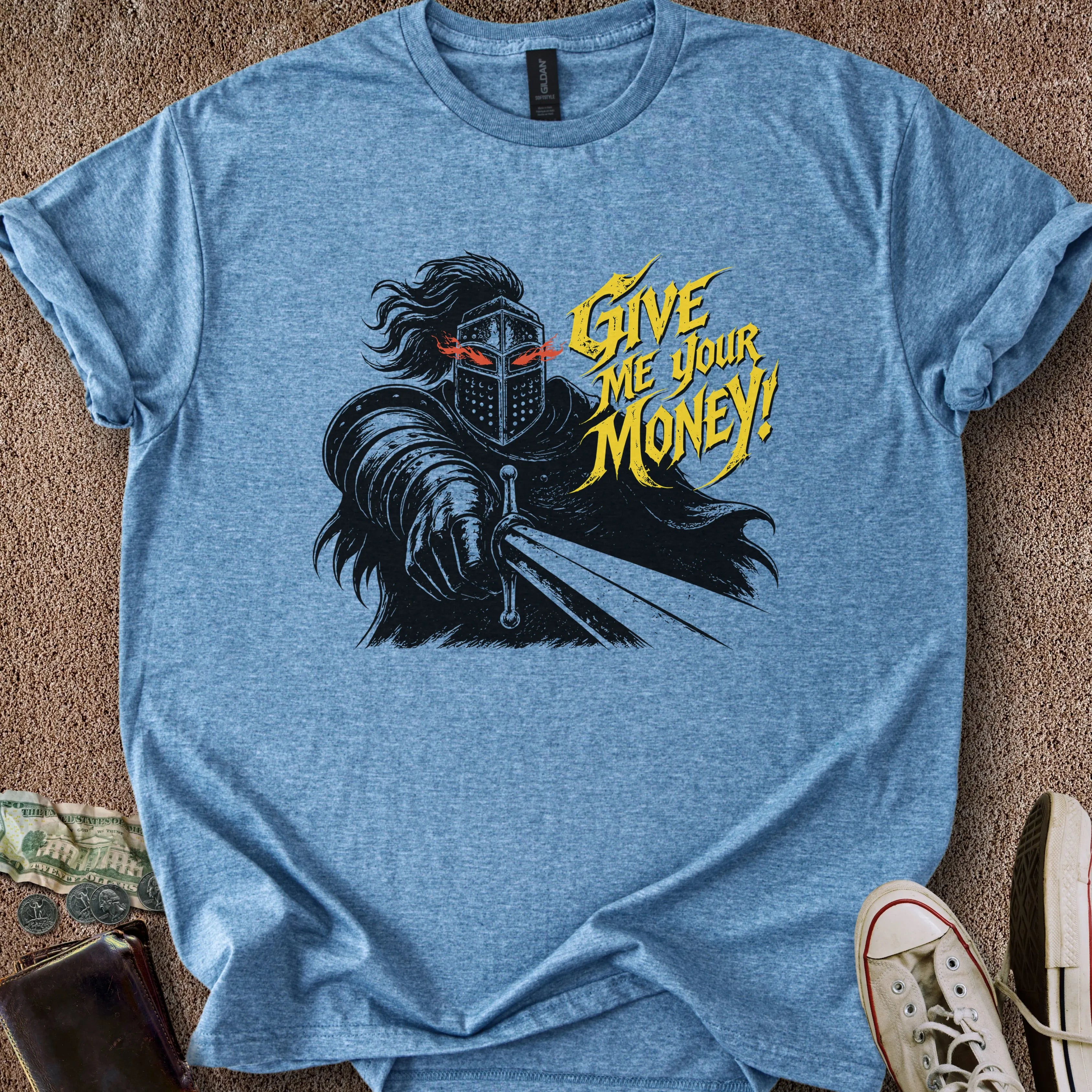 Printify T-Shirt Heather Indigo / S Gimmie UR Money T-Shirt