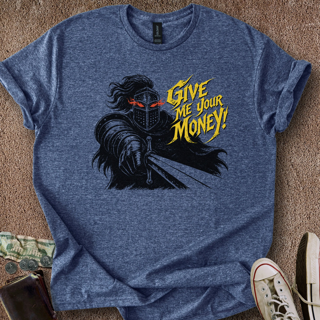Printify T-Shirt Heather Navy / S Gimmie UR Money T-Shirt