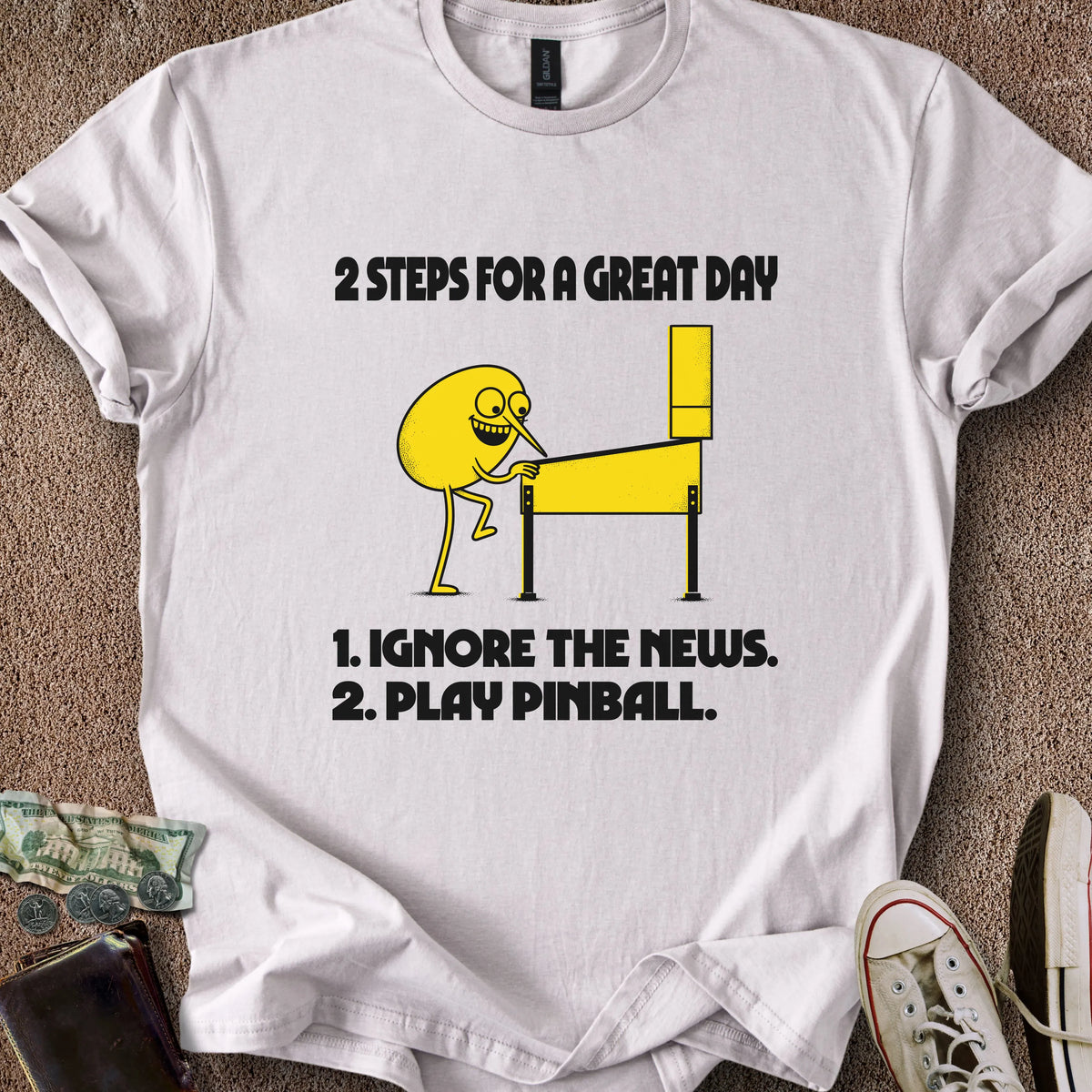 Printify T-Shirt Ice Grey / S Great Day List T-Shirt