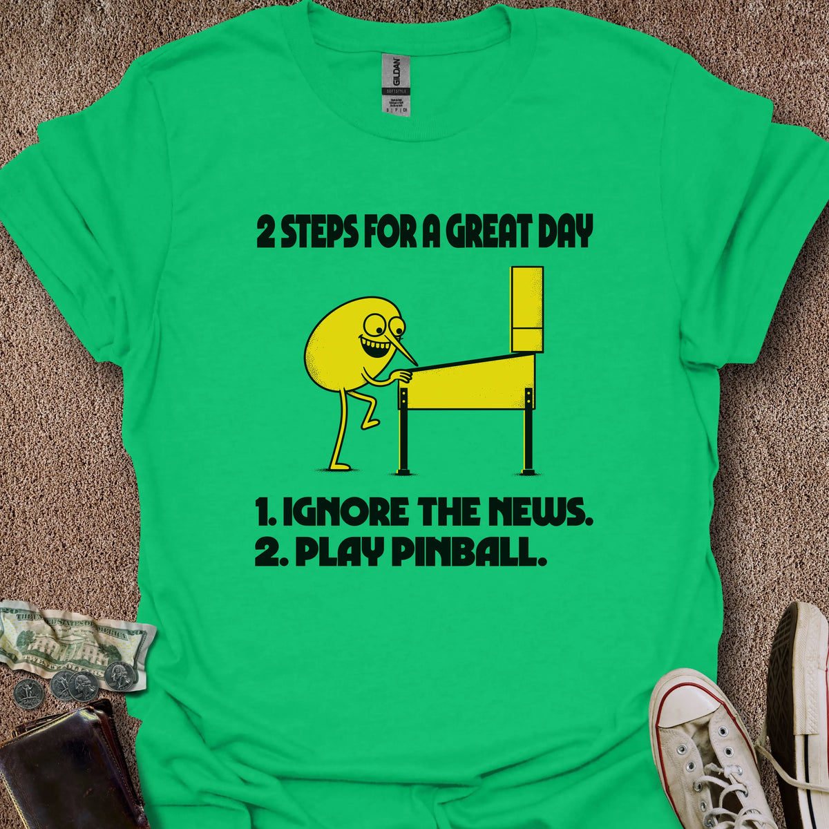 Printify T-Shirt Irish Green / S Great Day List T-Shirt