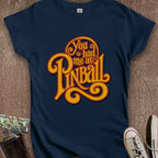 Printify T-Shirt S / Navy Had Me At Pinball Women's T-Shirt