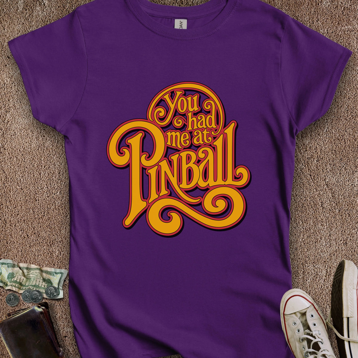 Printify T-Shirt S / Purple Had Me At Pinball Women's T-Shirt