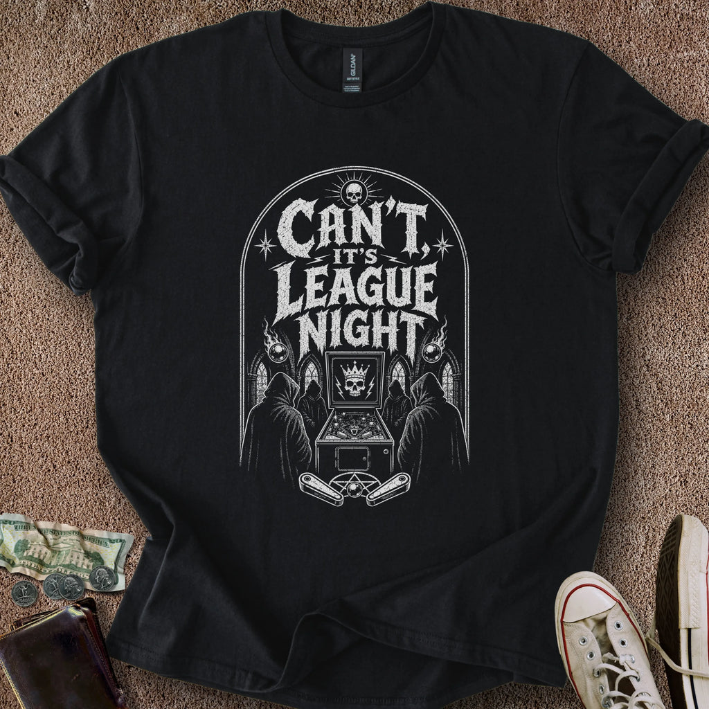 Printify T-Shirt Black / S Hail League Night T-Shirt