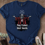 Printify T-Shirt Navy / S Hail Santa T-Shirt