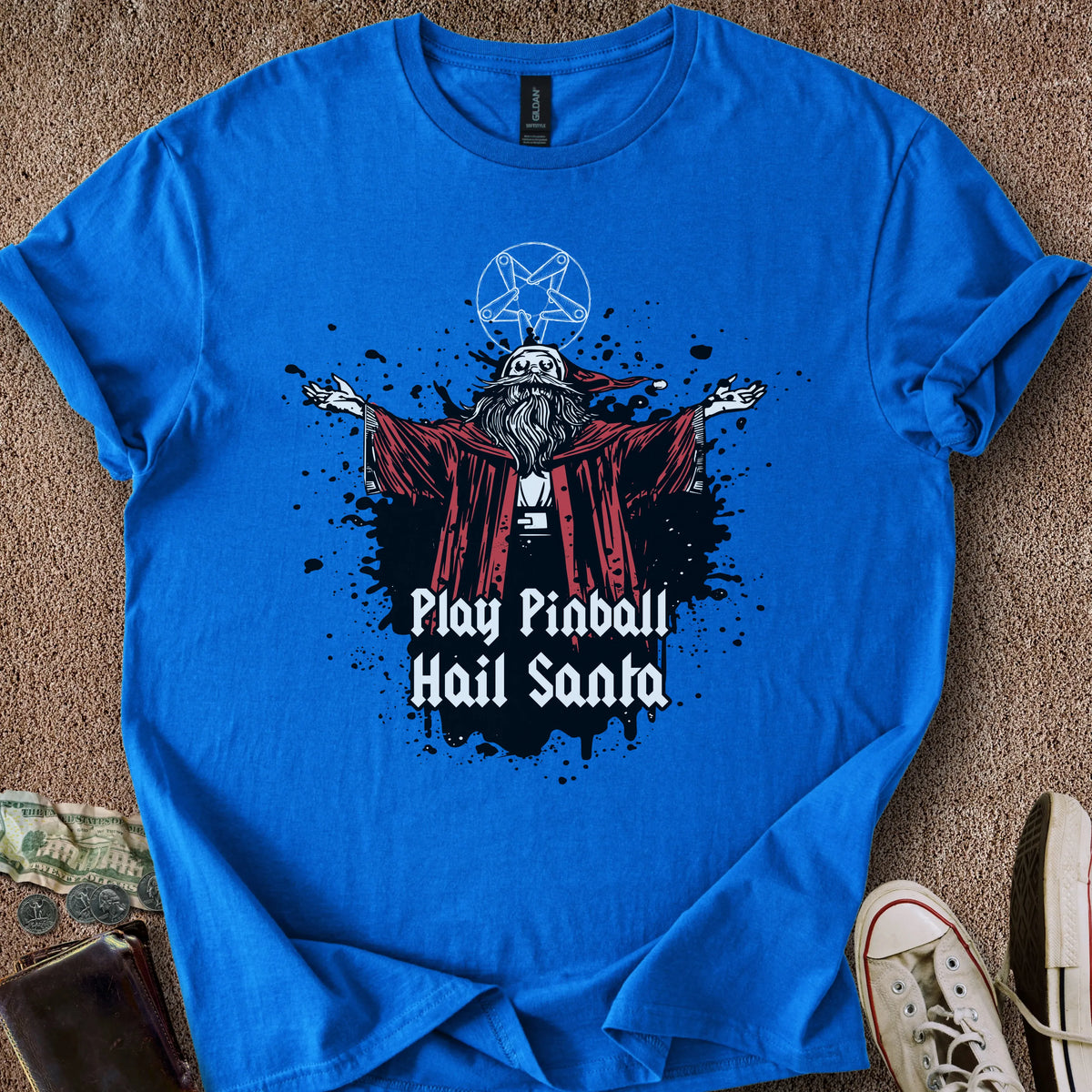 Printify T-Shirt Royal / S Hail Santa T-Shirt