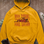 Printify Hoodie Gold / S Hail Satan Hoodie