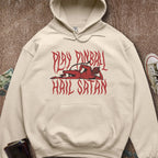 Printify Hoodie Sand / S Hail Satan Hoodie