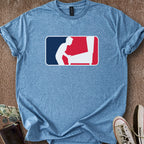 Printify T-Shirt Heather Indigo / S Hatless Pinball Sports Logo T-Shirt