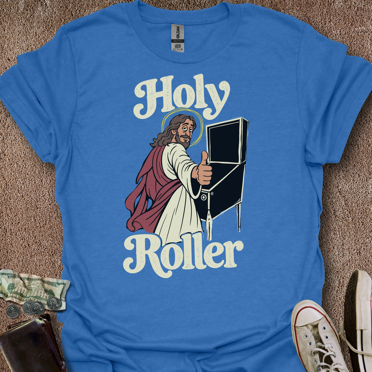 Printify T-Shirt Royal / S Holy Roller T-Shirt