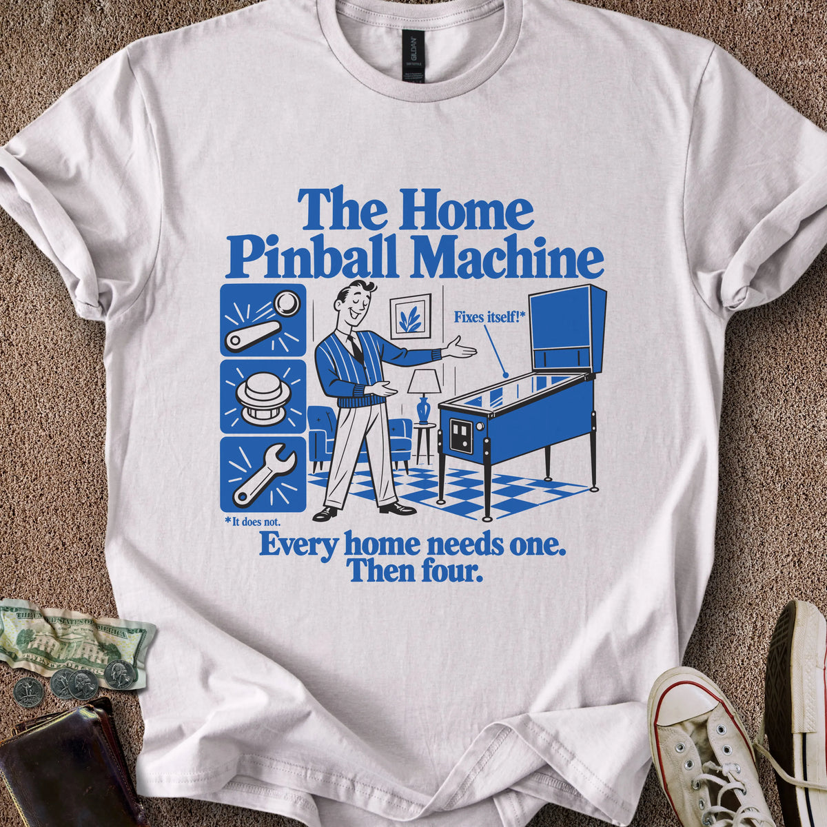 Printify T-Shirt Home Machine T-Shirt