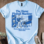 Printify T-Shirt Light Blue / S Home Machine T-Shirt