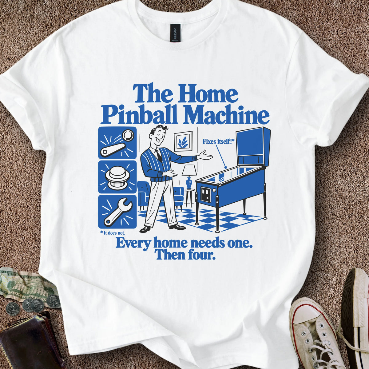 Printify T-Shirt Home Machine T-Shirt