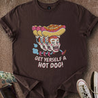 Printify T-Shirt Dark Chocolate / S Hot Dog Pals T-Shirt