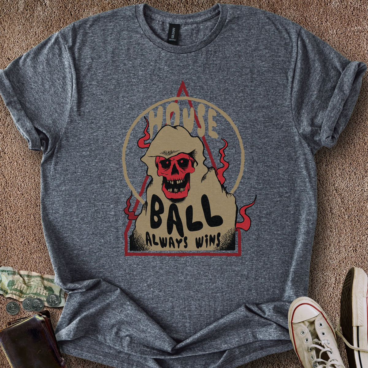 Printify T-Shirt Dark Heather / S House Ball Wins T-Shirt