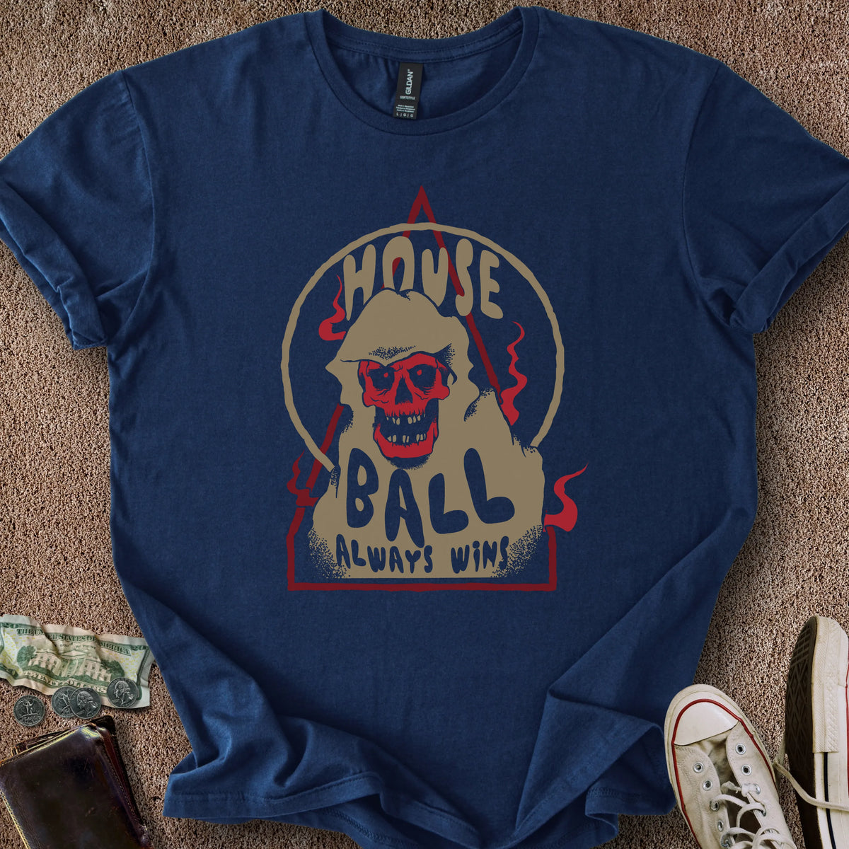 Printify T-Shirt Navy / S House Ball Wins T-Shirt